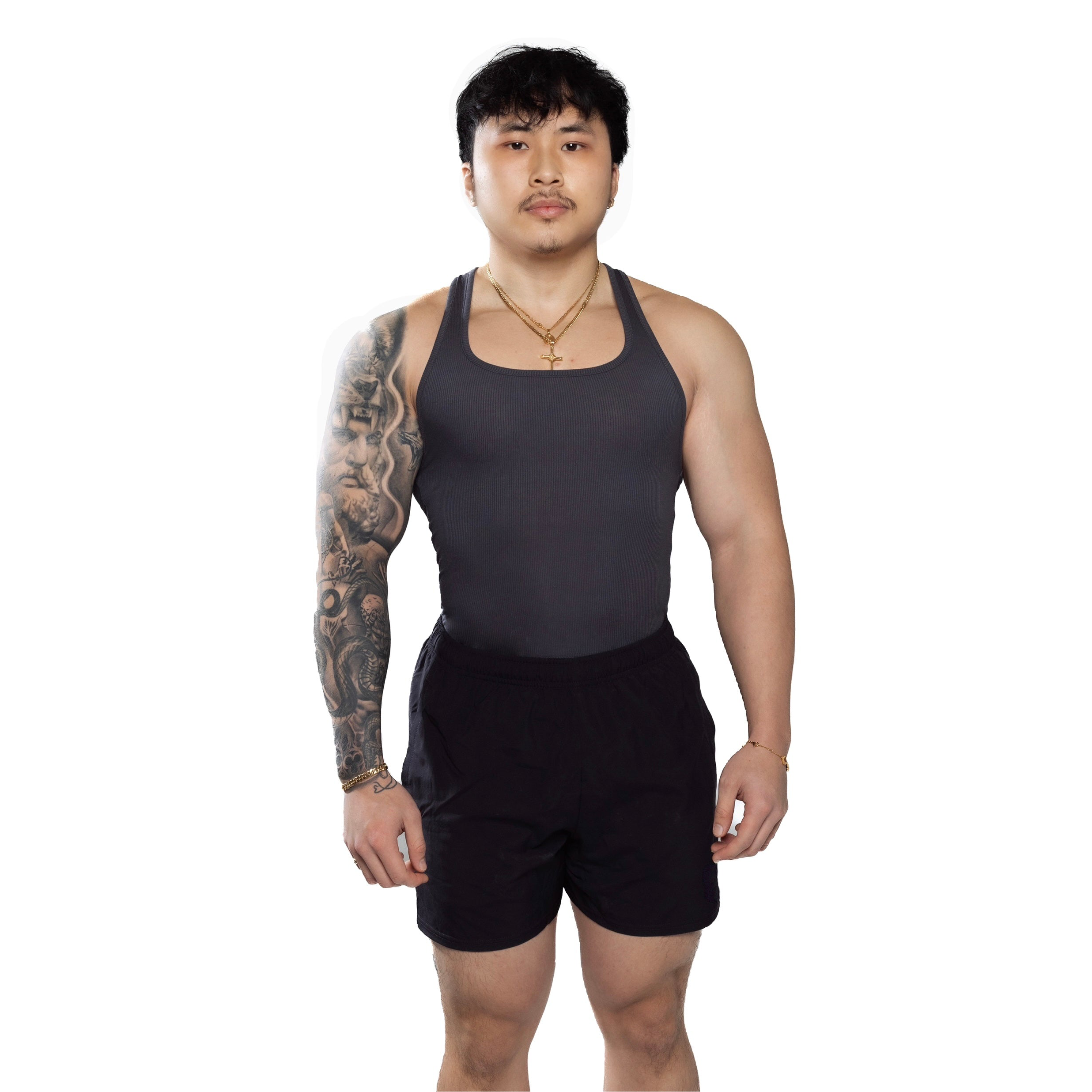 Low-Cut Ribbed Tank (All Colorways)